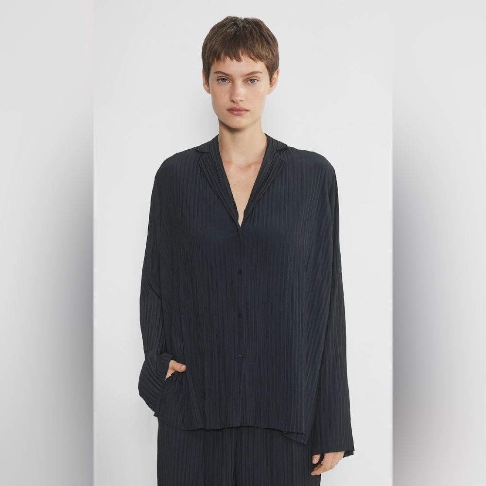 Babaton Aritzia Collector Oversized Black Shirt Size XS